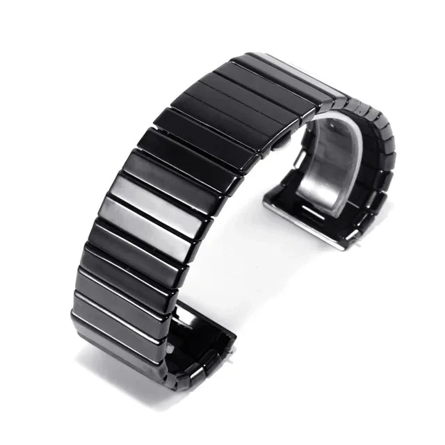 Black Ceramic Watch Strap – 27/35mm | Wellstraps™  Wellstraps™