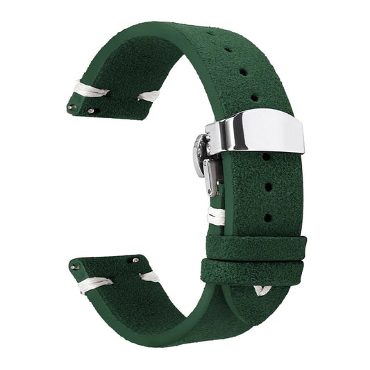 Suede Leather Strap For Watch – 18/20/22mm Vintage Band | Wellstraps™  Wellstraps™