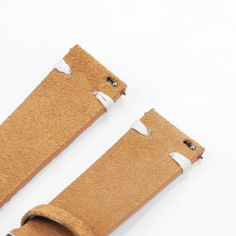 Suede Leather Strap For Watch – 18/20/22mm Vintage Band | Wellstraps™  Wellstraps™