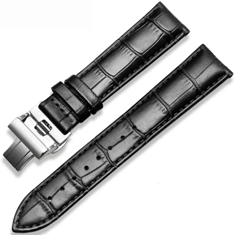 Genuine Leather Watch Strap – 20mm / 22mm with Butterfly Clasp | Wellstraps™  Wellstraps™