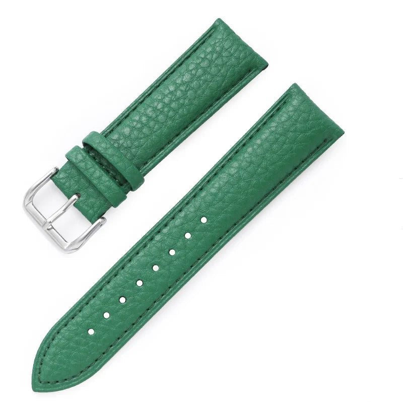 Litchi Pattern Leather Watch Strap – 12–22mm | Wellstraps™  Wellstraps™