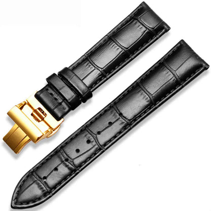 Genuine Leather Watch Strap – 20mm / 22mm with Butterfly Clasp | Wellstraps™  Wellstraps™