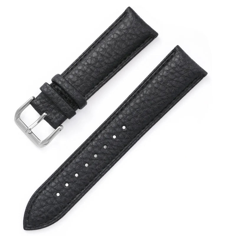 Litchi Pattern Leather Watch Strap – 12–22mm | Wellstraps™  Wellstraps™