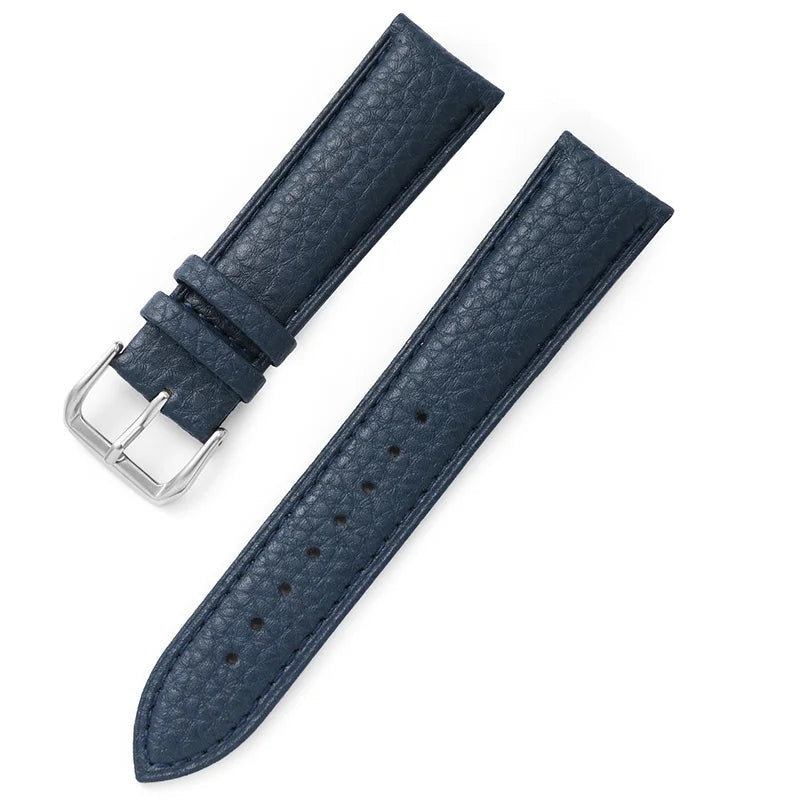 Litchi Pattern Leather Watch Strap – 12–22mm | Wellstraps™  Wellstraps™