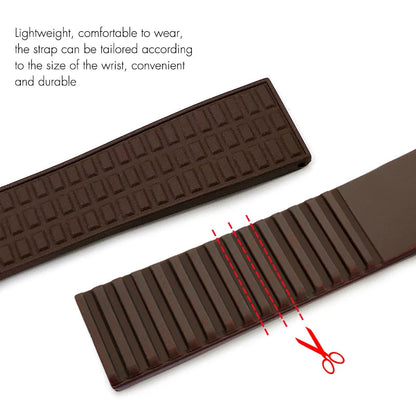 Rubber Strap – Compatible with Integrated Lug Watches | Wellstraps™ Wellstraps