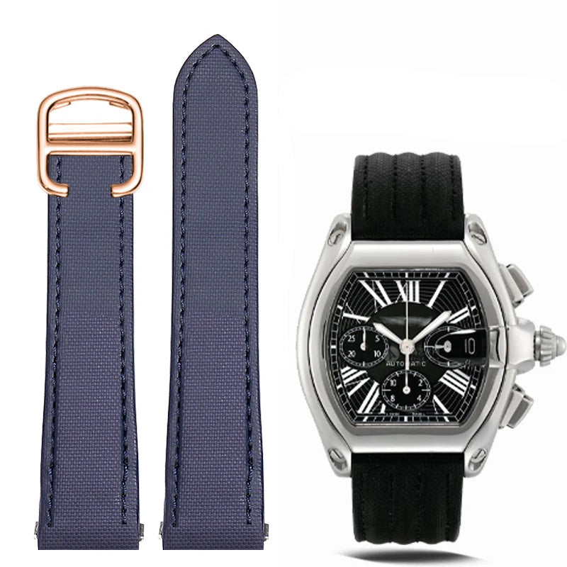 Nylon Watch Strap – Navy Blue | Wellstraps™ Wellstraps