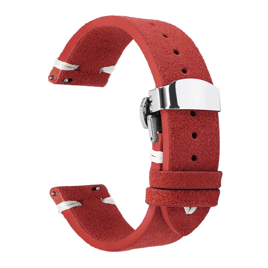 Suede Leather Strap For Watch – 18/20/22mm Vintage Band | Wellstraps™  Wellstraps™