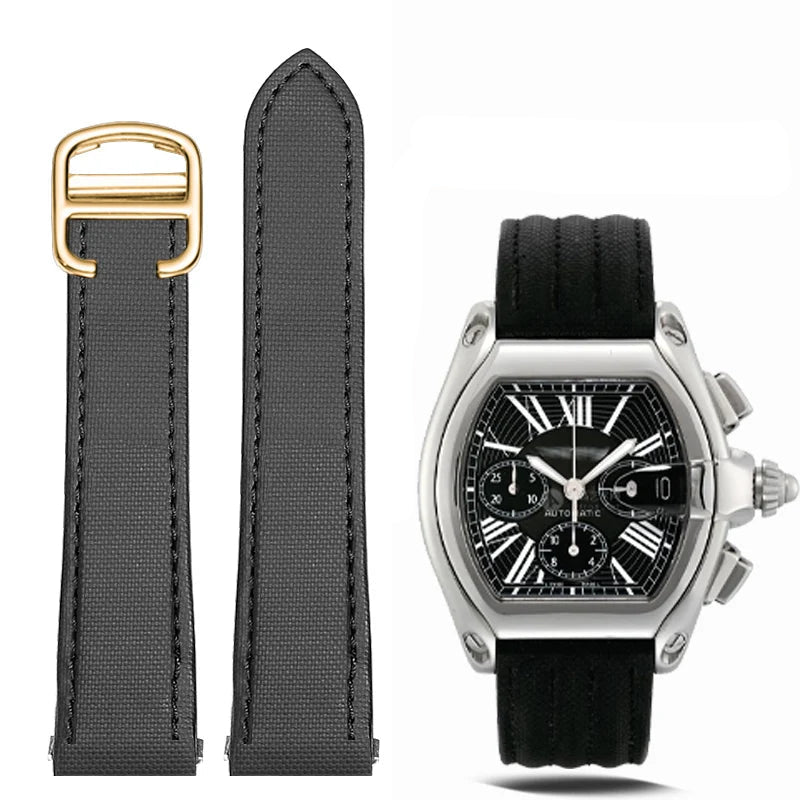 Nylon Watch Strap – Black | Wellstraps™ Wellstraps