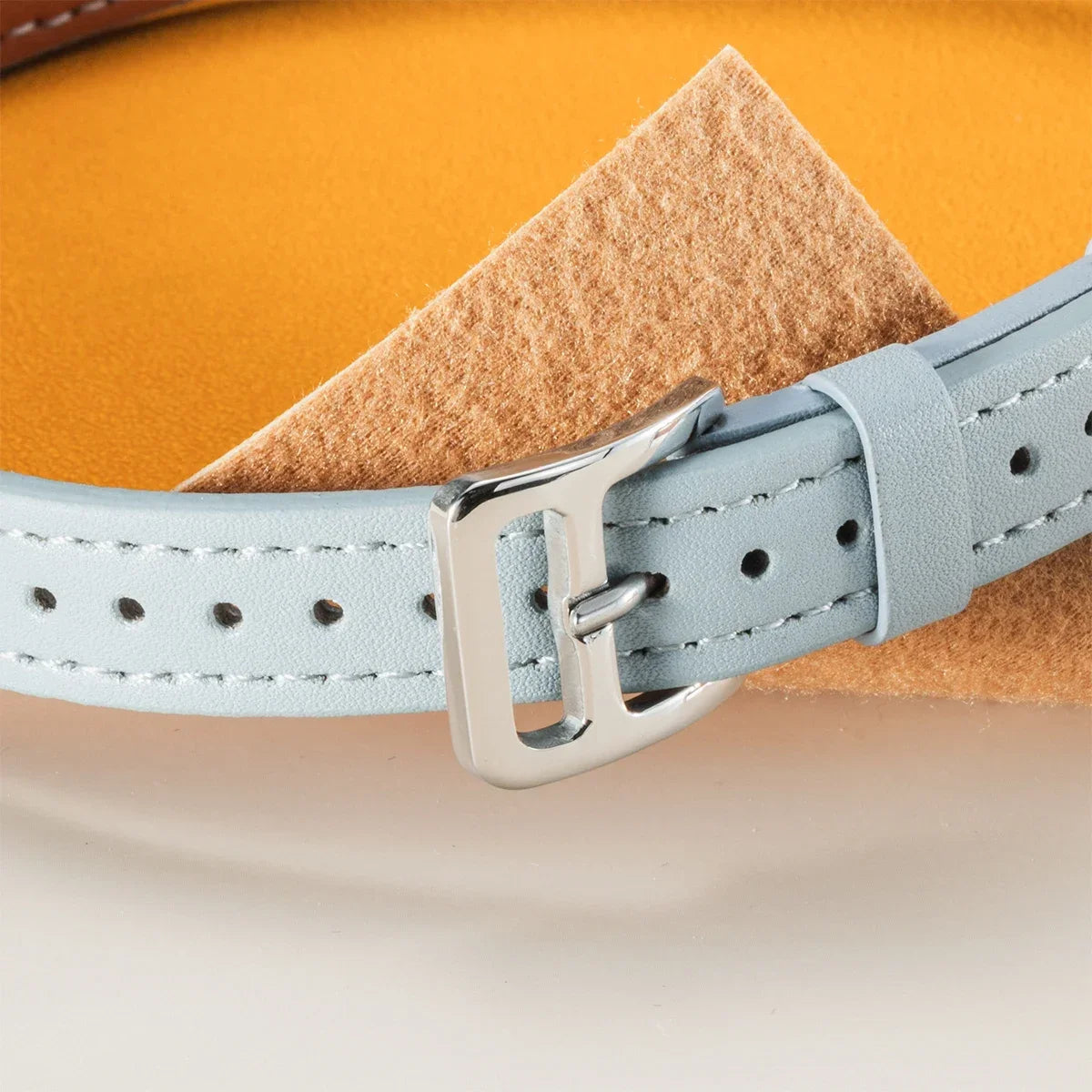 Double Tour Leather Strap For Smartwatch – 38–49mm | Wellstraps™