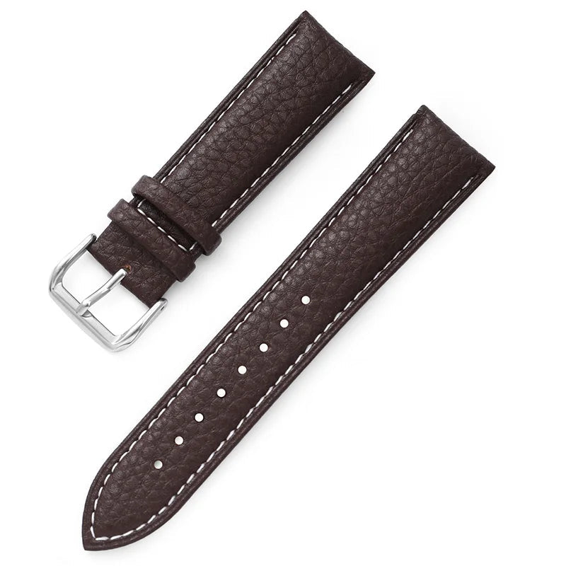 Litchi Pattern Leather Watch Strap – 12–22mm | Wellstraps™  Wellstraps™