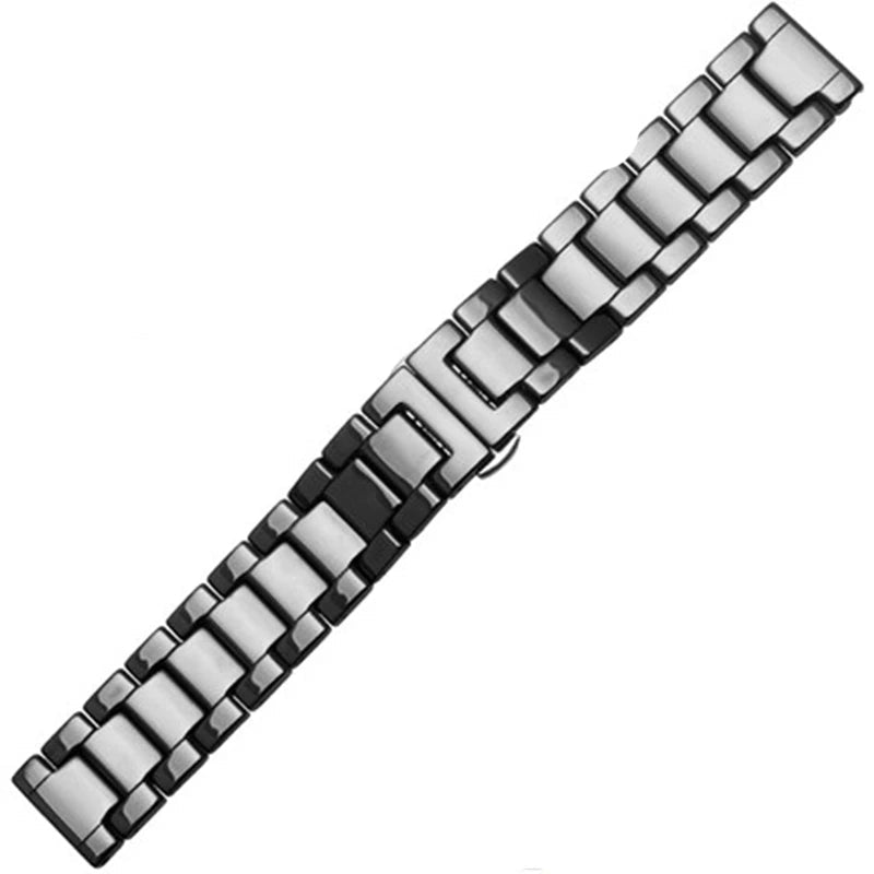 Ceramic Watch Strap with Butterfly Clasp – 18–24mm | Wellstraps™  Wellstraps™