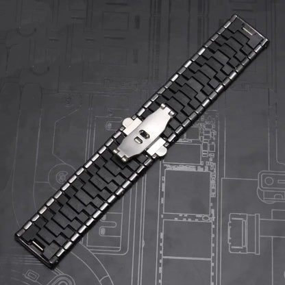 Black Ceramic Watch Strap – 27/35mm | Wellstraps™  Wellstraps™