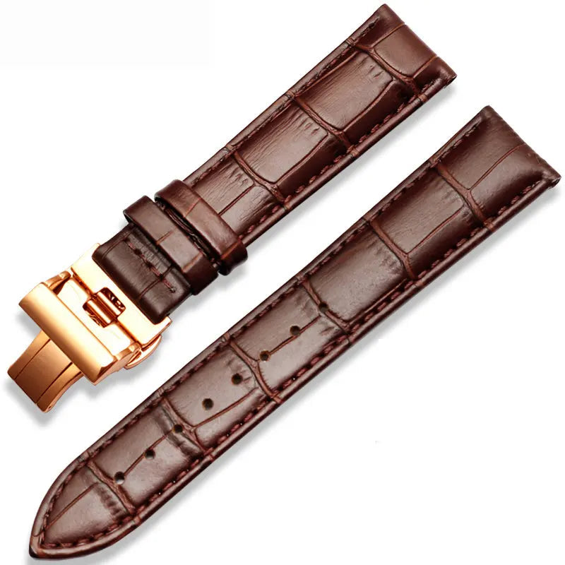 Genuine Leather Watch Strap – 20mm / 22mm with Butterfly Clasp | Wellstraps™  Wellstraps™