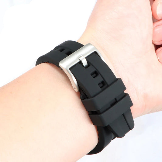 Thickened Rubber Watch Strap – 18–24mm | Wellstraps™  Wellstraps™