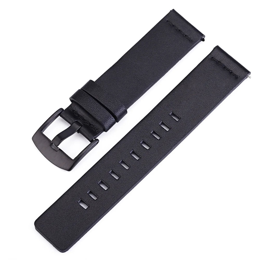Leather Strap For Smartwatch – 22mm Replacement Band | Wellstraps™ Wellstraps™
