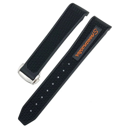 19mm 20mm 21mm 18mm Rubber Watch Band Fit for Omega Seamaster 300 Sxwatch Speedmaster Moon Strap Planet Ocean Silicone Watchband  Wellstraps™