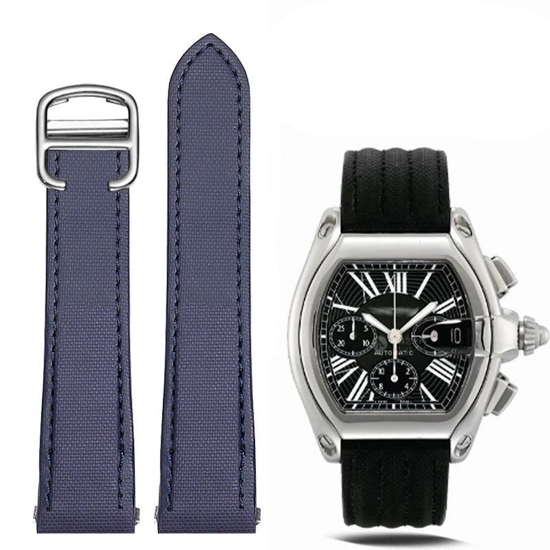 Nylon Watch Strap – Navy Blue | Wellstraps™ Wellstraps
