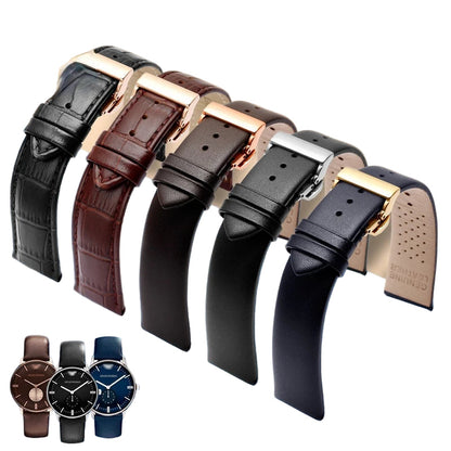 Genuine Leather Watch Strap – 20mm / 22mm with Butterfly Clasp | Wellstraps™  Wellstraps™