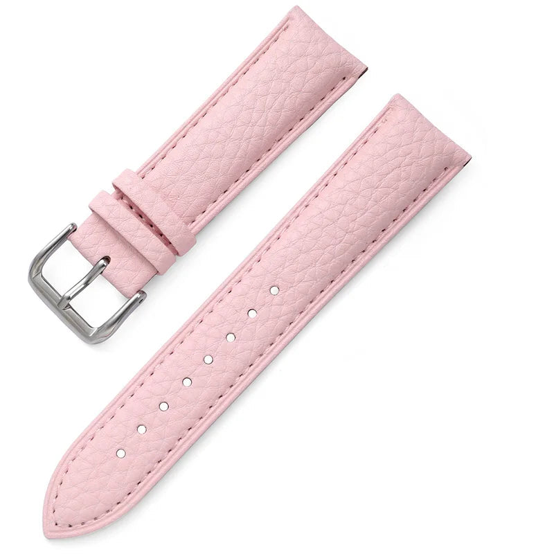 Litchi Pattern Leather Watch Strap – 12–22mm | Wellstraps™  Wellstraps™