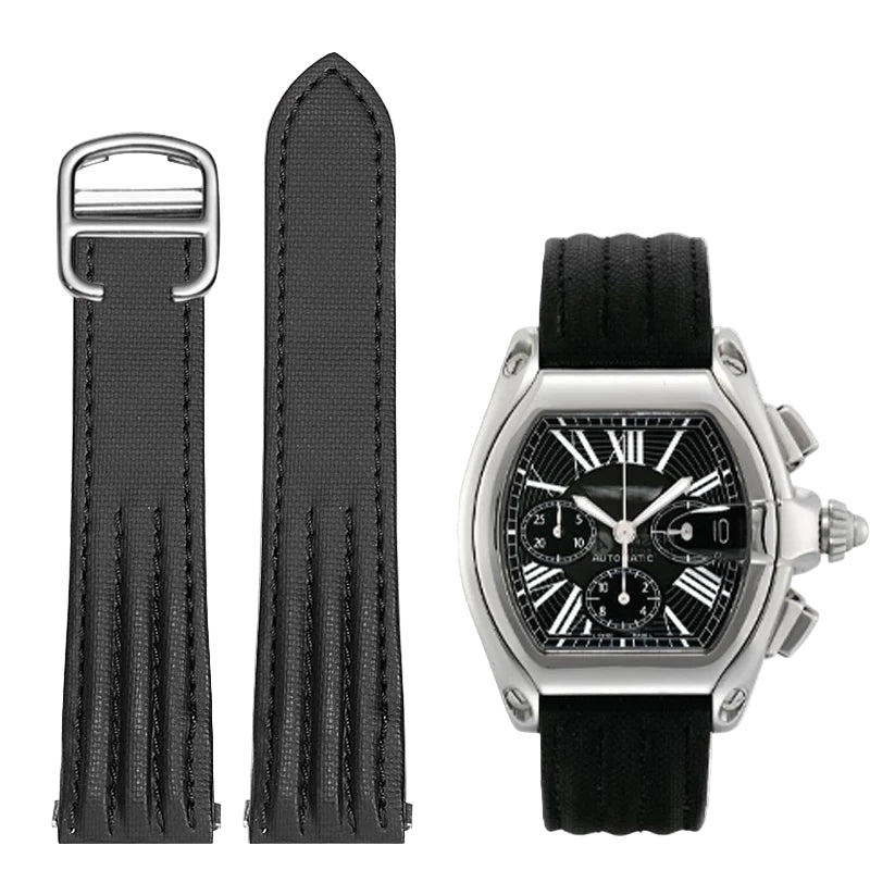 Nylon Watch Strap – Black | Wellstraps™ Wellstraps