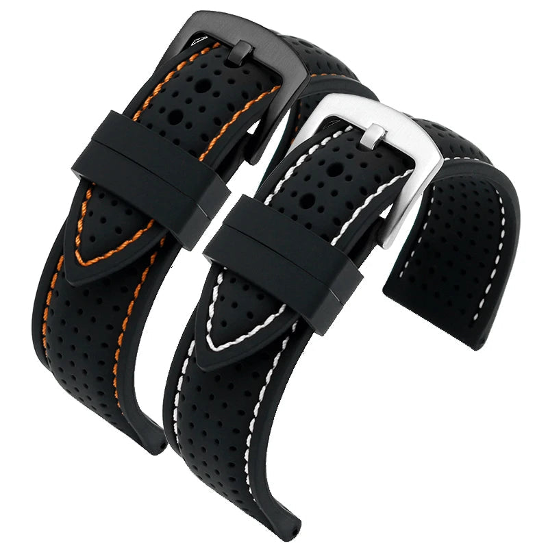 Sport Rubber Strap For Watch – 18/20/22/24mm Breathable Band | Wellstraps™ Wellstraps