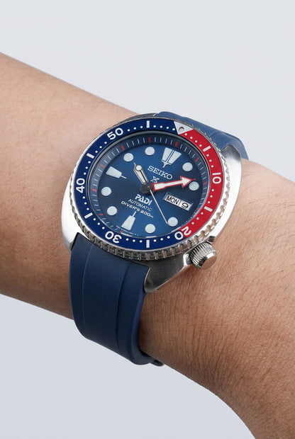 Blue Silicone Rubber Strap For SEIKO PROSPEX Series SRPA21J1 SRPE99K1 SRP777J SRPC91J1 Men Curved Waterproof WatchBand 20mm 22mm  Wellstraps™