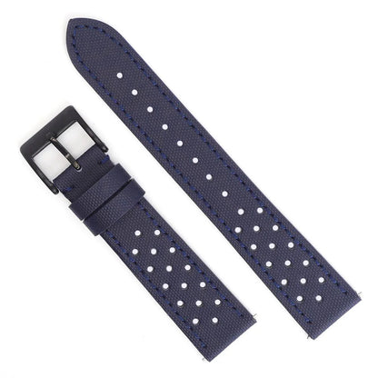 Leather & Sailcloth Strap – Perforated Quick Release 18/20/22mm | Wellstraps™  Wellstraps™