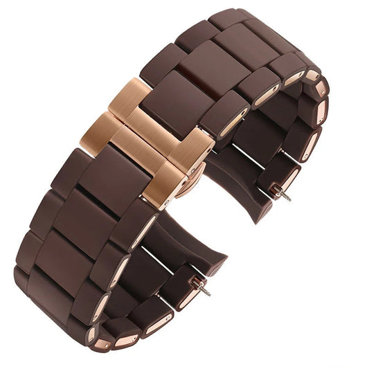Rubber Watch Strap with Curved Ends – 20/23mm | Wellstraps™