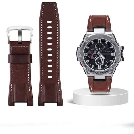 Leather Strap For Sport Watch – 26mm Notched Band | Wellstraps™ Wellstraps