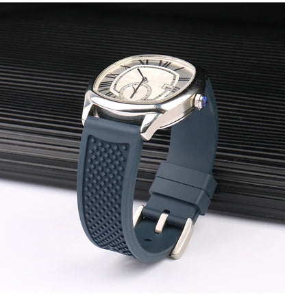 Premium Rubber Strap – Black & Blue Options | Wellstraps™  Wellstraps™