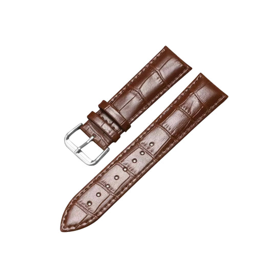 Alligator Leather Strap - Brown - Alligator Pattern Wellstraps