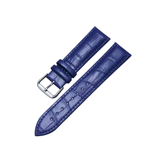 Alligator Leather Strap - Dark Blue - Alligator Pattern Wellstraps