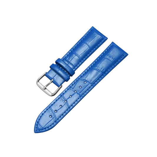Alligator Leather Strap - Blue - Alligator Pattern Wellstraps