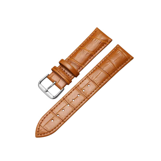 Alligator Leather Strap - Light Brown - Alligator Pattern Wellstraps