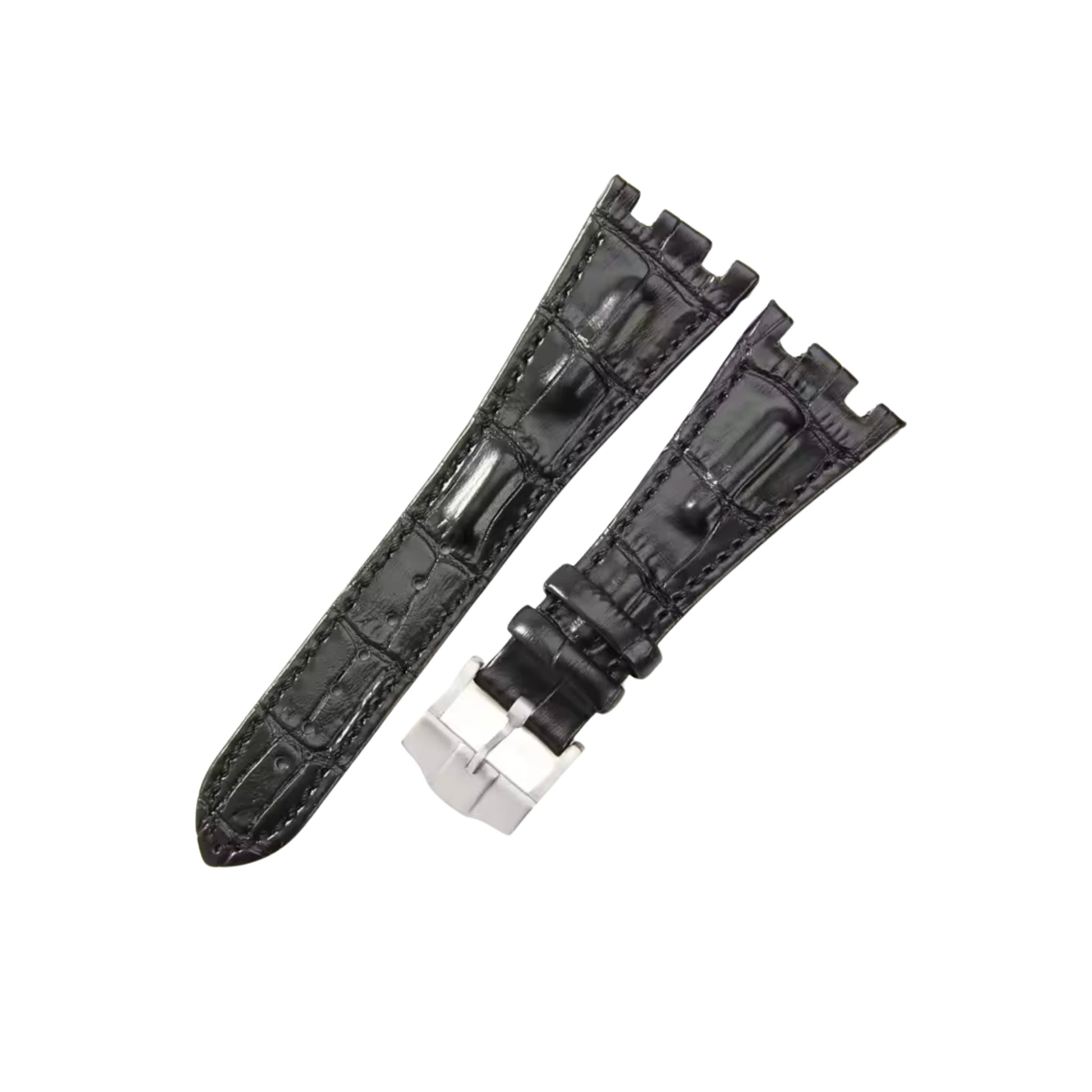 Crocodile Leather Watch Strap – 28mm – For 42mm Luxury Diver Watches – Multiple Colors | Wellstraps™ Wellstraps