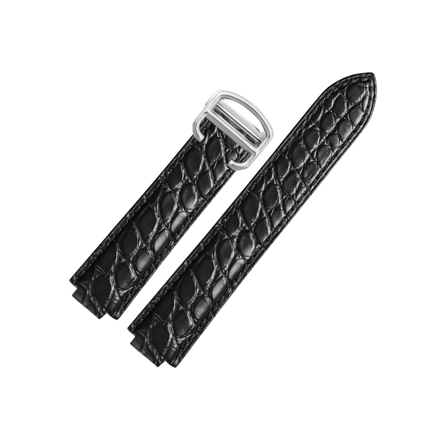 Crocodile Leather Watch Strap – Classic Replacement Band Wellstraps