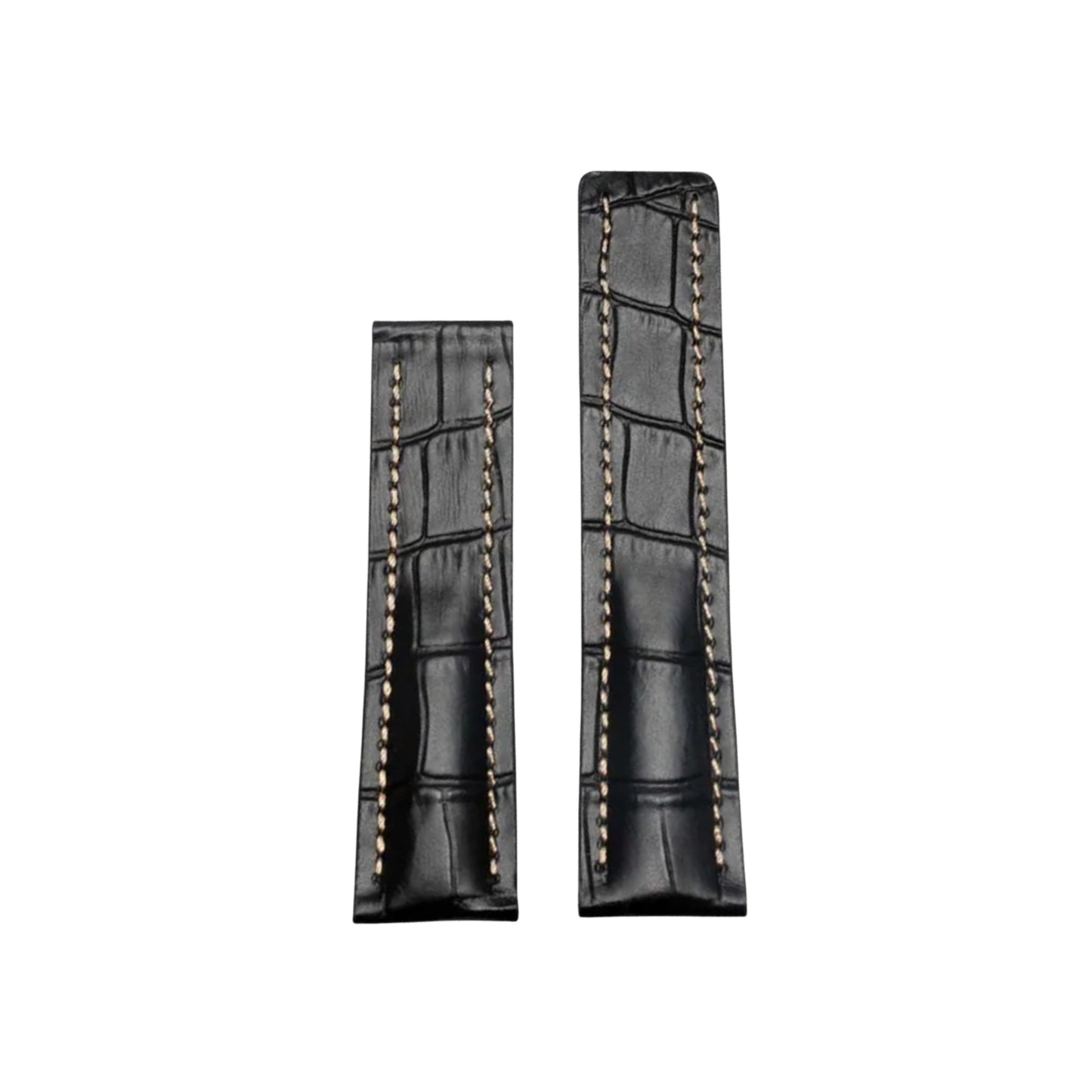 Premium Leather Watch Strap — Genuine Crocodile Pattern Leather Wellstraps