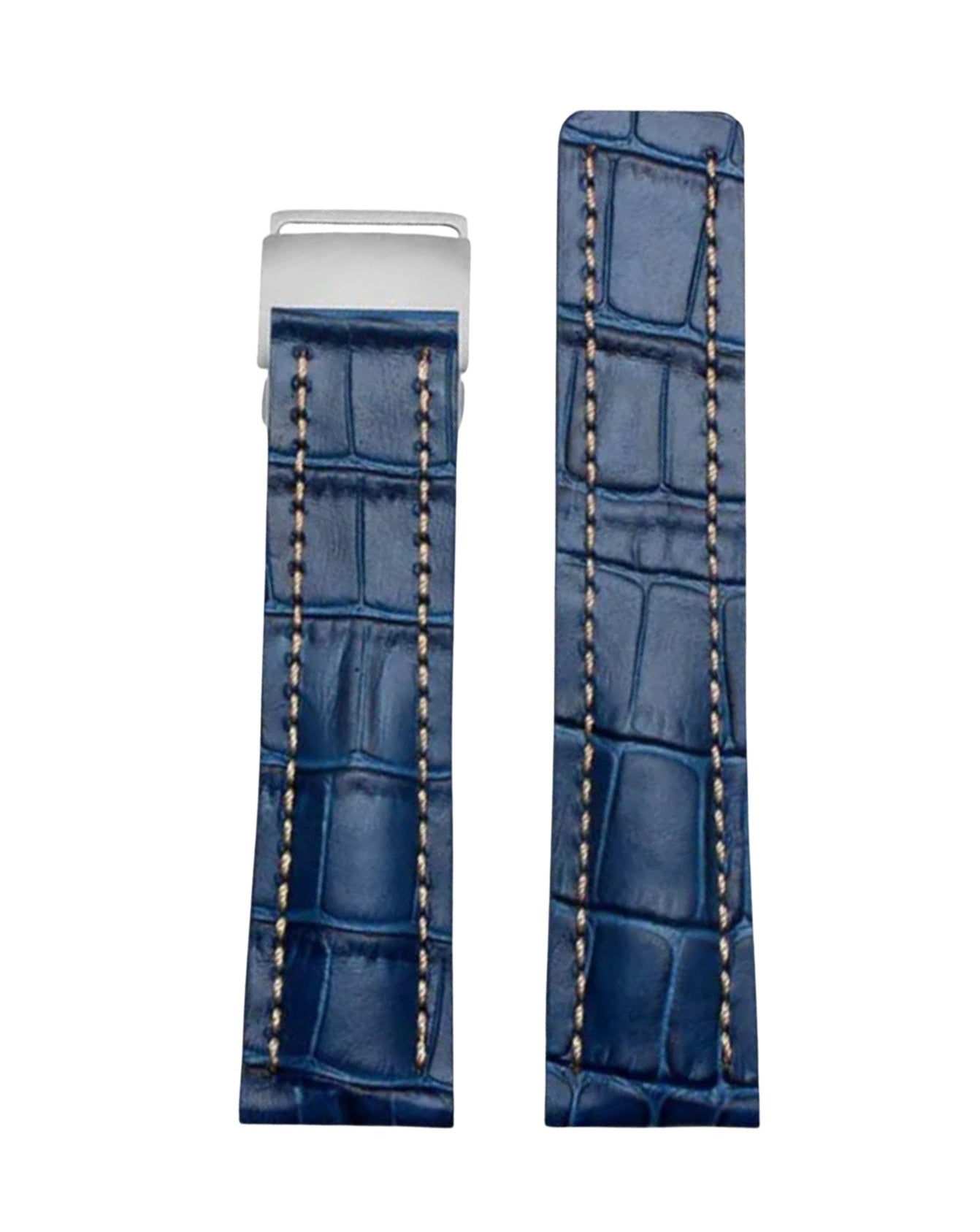 Premium Leather Watch Strap — Genuine Crocodile Pattern Leather Wellstraps