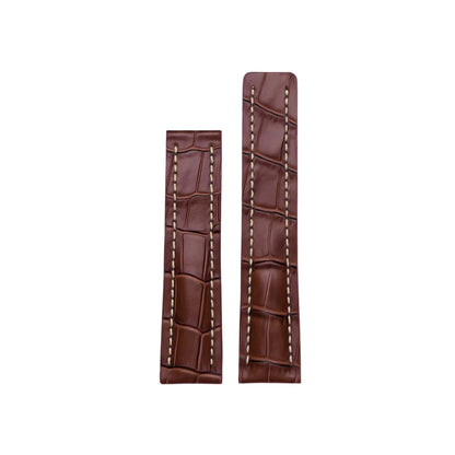Premium Leather Watch Strap — Genuine Crocodile Pattern Leather Wellstraps