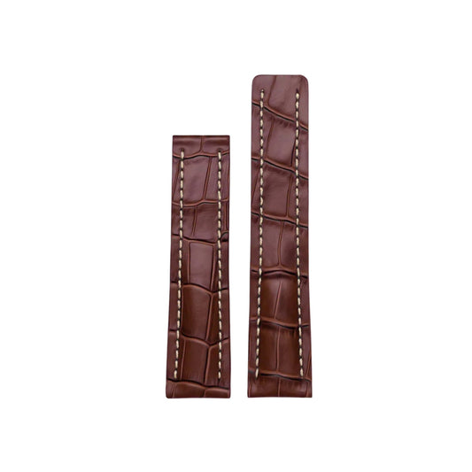 Premium Leather Watch Strap — Genuine Crocodile Pattern Leather Wellstraps