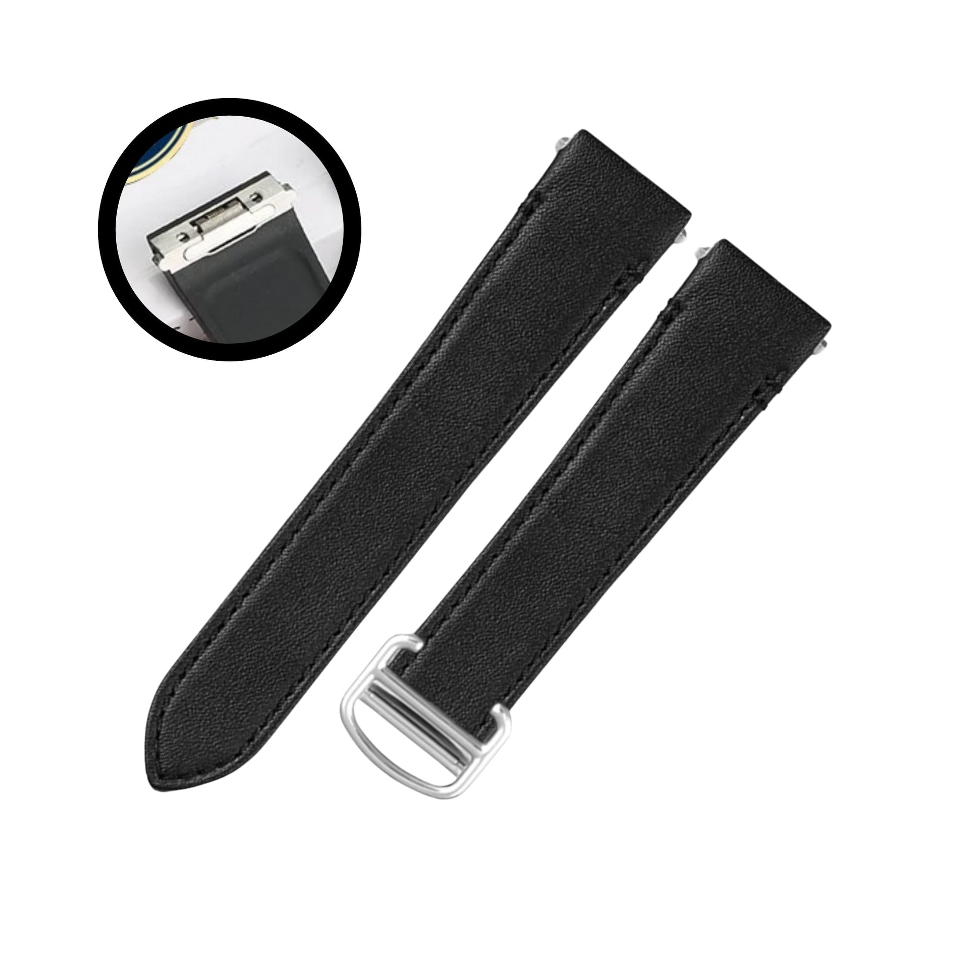 Premium Leather Strap – 19mm, 21mm – For Luxury Watches Wellstraps