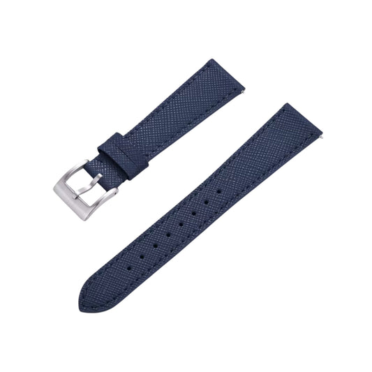 Leather Strap - Navy Blue - Classic Design Wellstraps