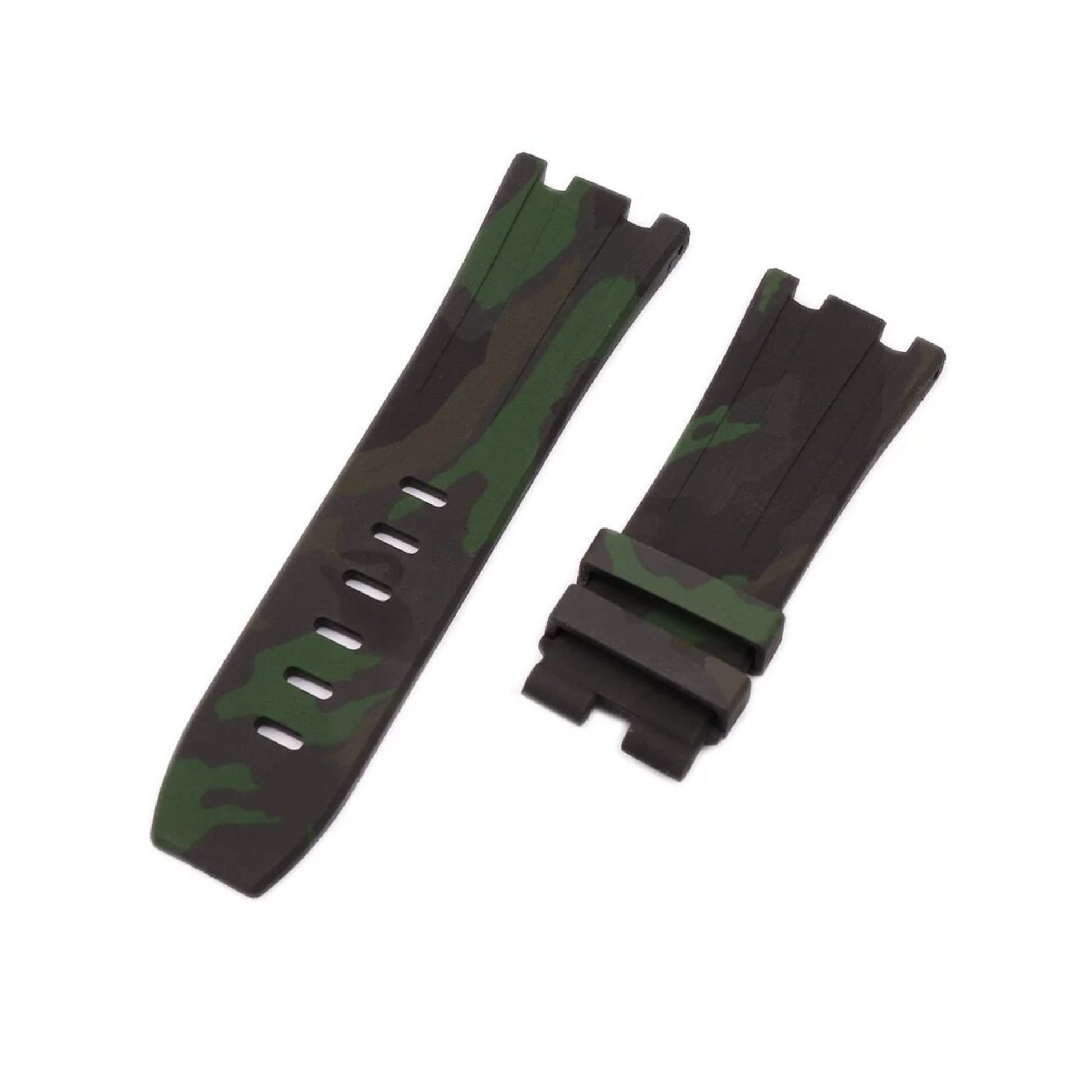 Rubber Watch Strap – 28mm – For 42mm Luxury Diver Watches – Camo Colors | Wellstraps™ Wellstraps