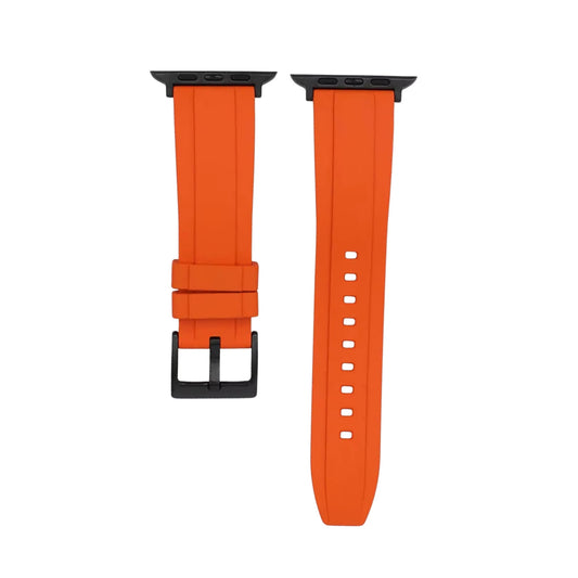 Rubber Watch Strap – Orange – Universal Fit – 38 - 49mm | Wellstraps™ Wellstraps