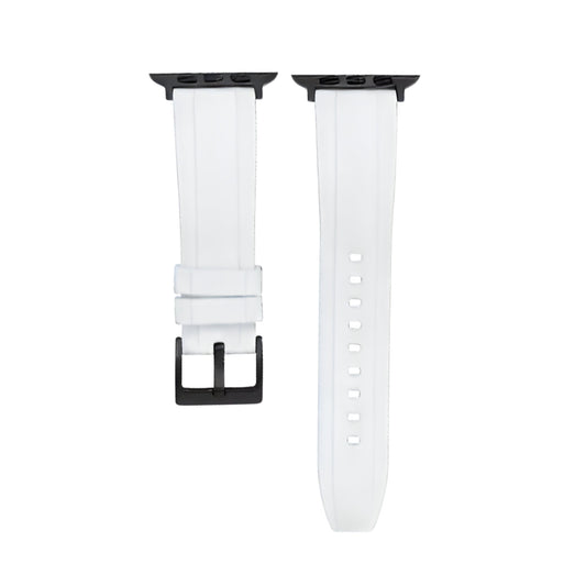 Rubber Watch Strap – White – Universal Fit – 38mm, 40mm, 41mm, 42mm, 44mm, 45mm, 49mm | Wellstraps™ Wellstraps