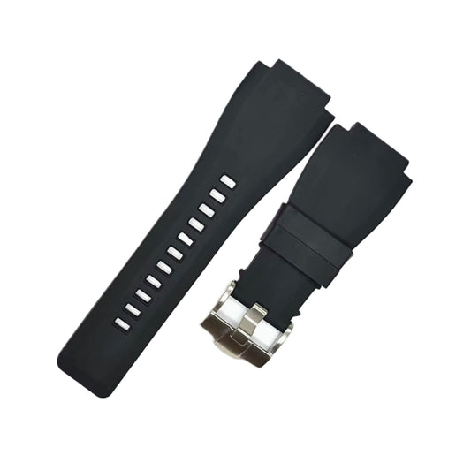Rubber Watch Strap – 24mm – Universal Replacement Band | Soft Natural Rubber Watch Strap – Orange, Black, Blue | Wellstraps™ Wellstraps