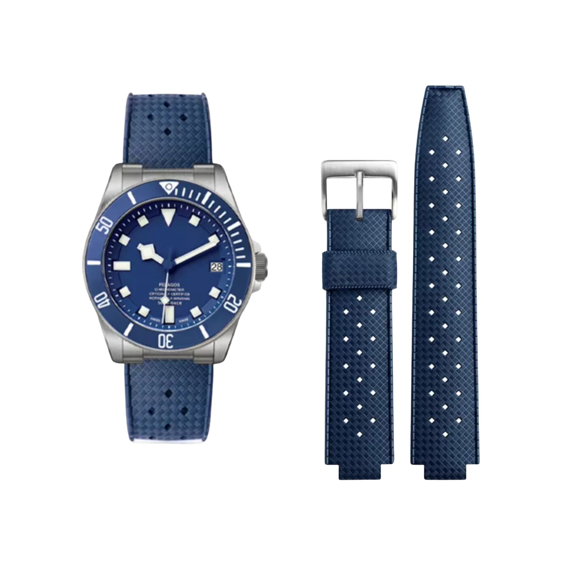 Rubber Strap – Compatible with 21mm & 22mm Watches Wellstraps