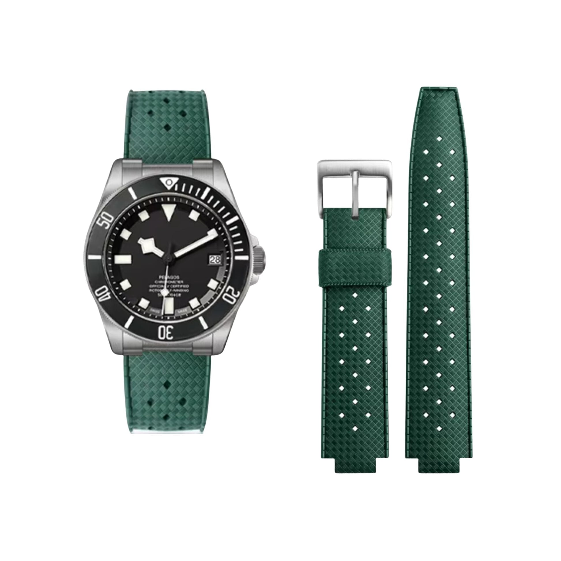 Rubber Strap – Compatible with 21mm & 22mm Watches Wellstraps